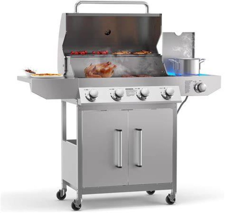 Can a gas BBQ be left outside