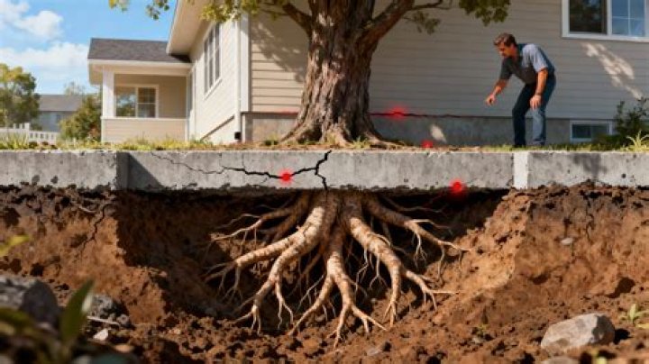 Can camellia roots damage foundations
