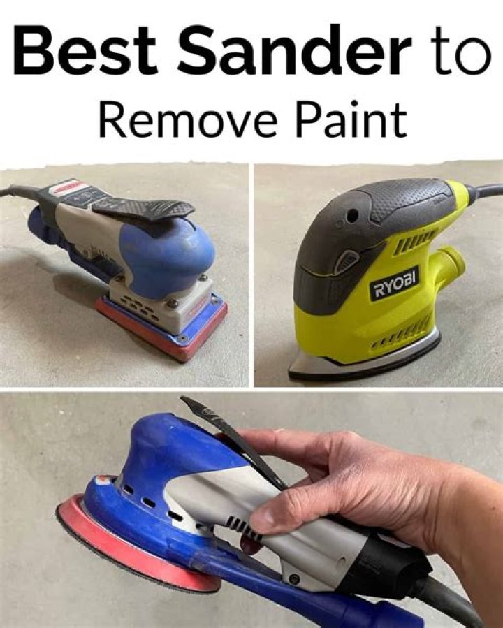 Can I use a sander to remove paint