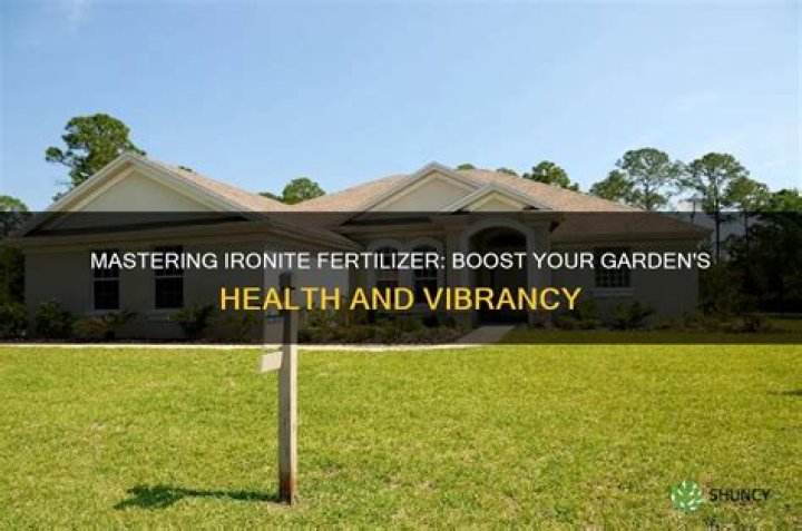 Can Ironite be applied with fertilizer