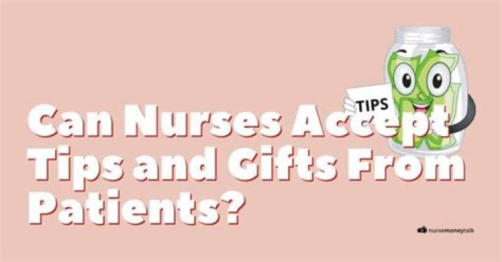 Can nurses accept tips
