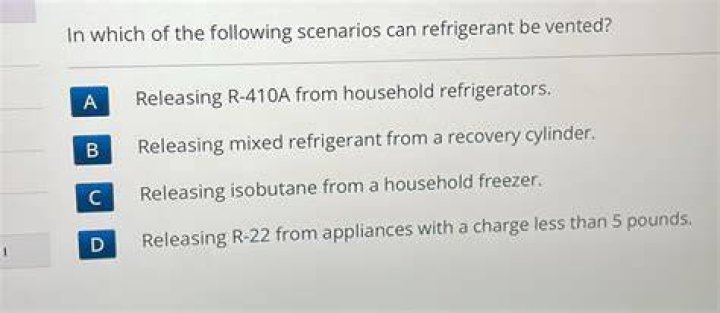 Can refrigerant be vented