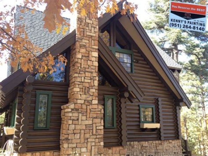 Can you paint log cabin