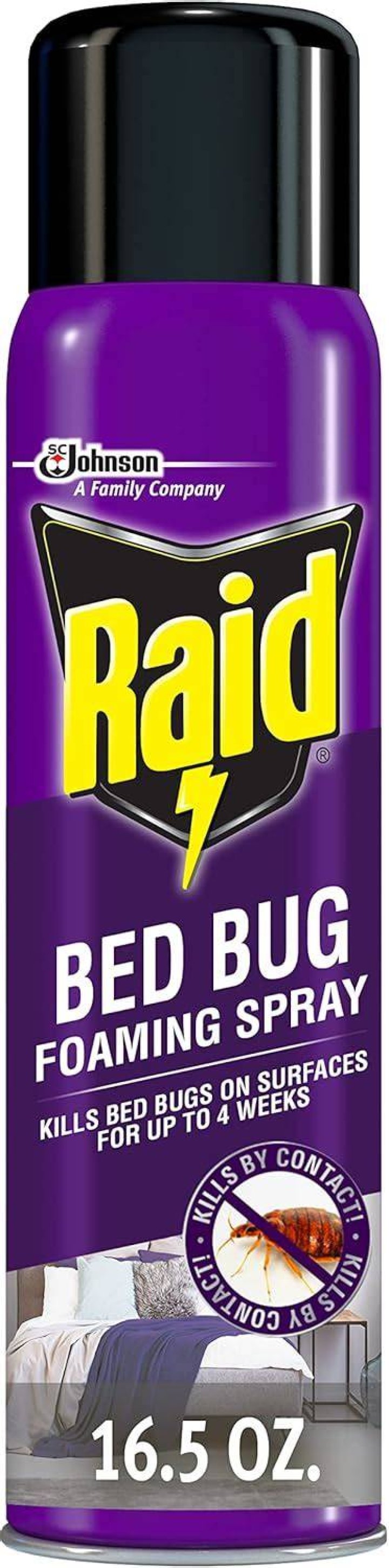 Can you spray Raid on bed sheets