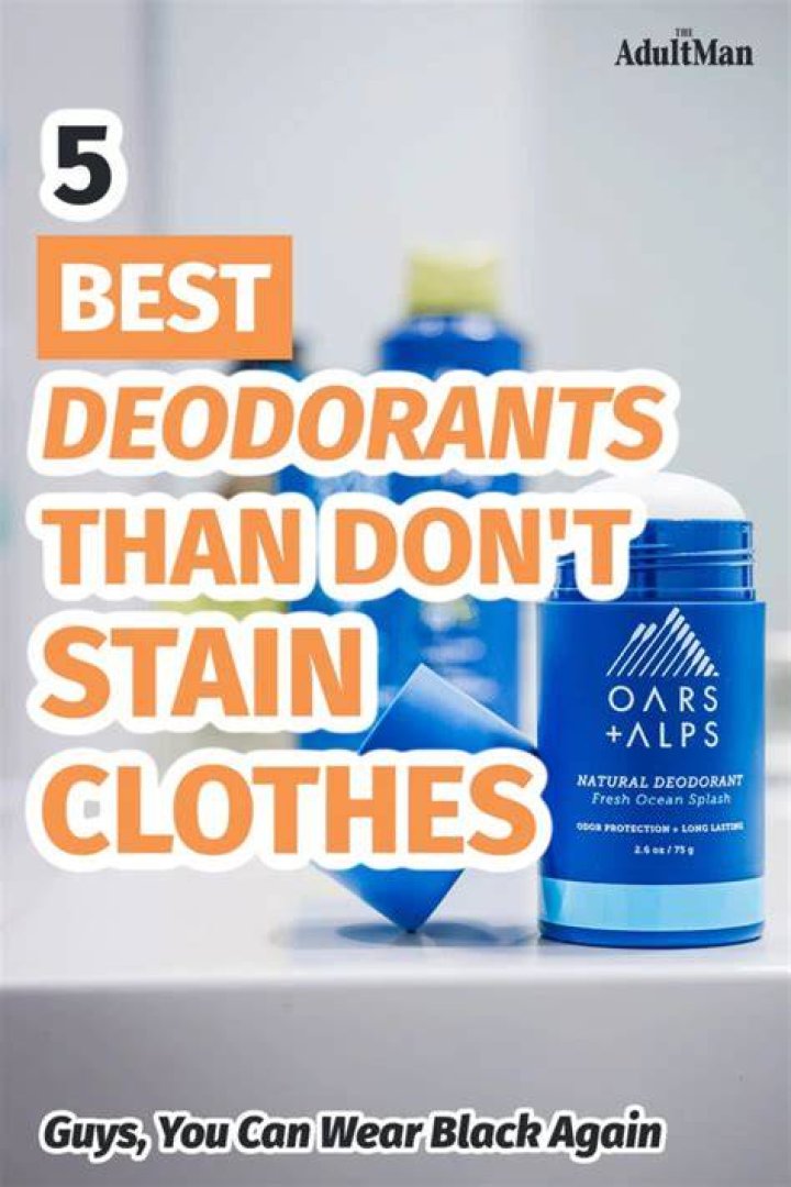 Do deodorants stain clothes