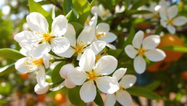 Do orange trees grow flowers