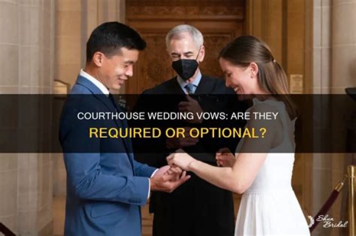 Do you exchange vows at a courthouse wedding