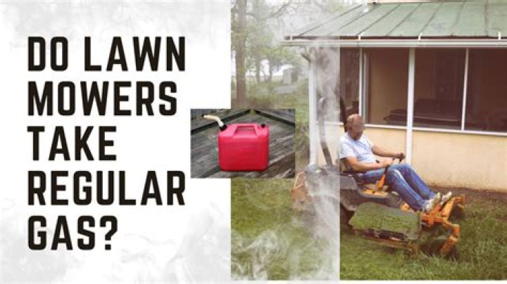 Does a lawn mower take regular gas