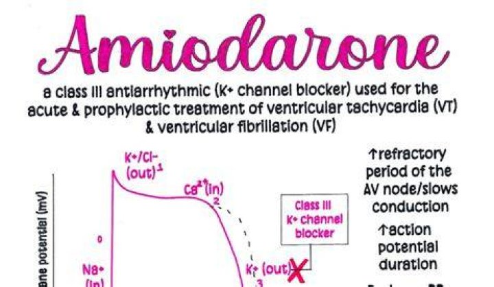 Does amiodarone cause low heart rate