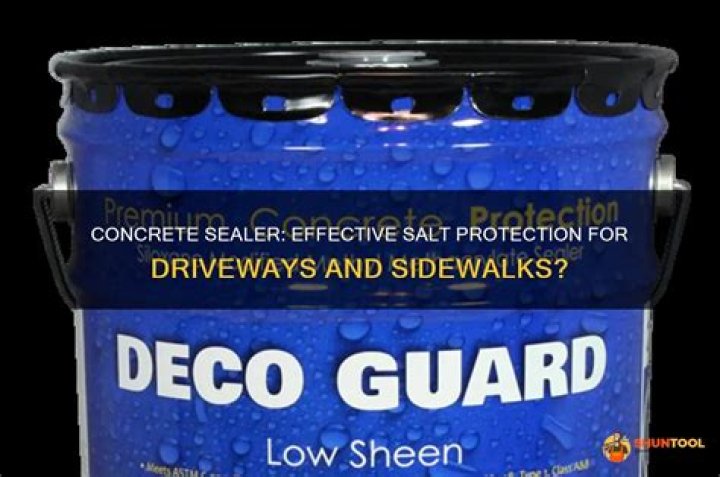 Does concrete sealer protect against salt