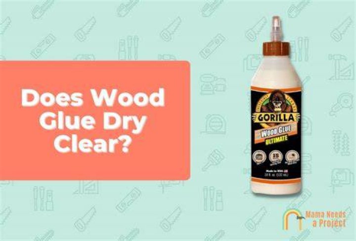Does glue gun glue dry clear