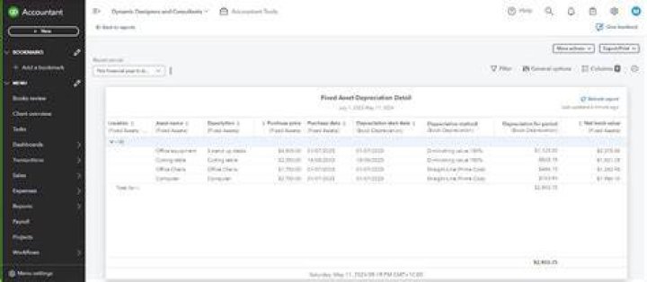 Does QuickBooks Online have fixed asset manager