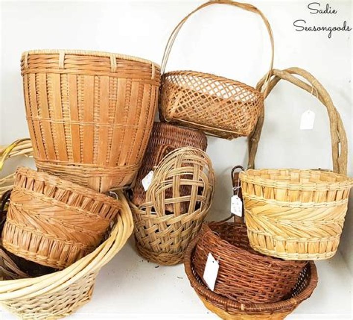 How are wicker baskets made