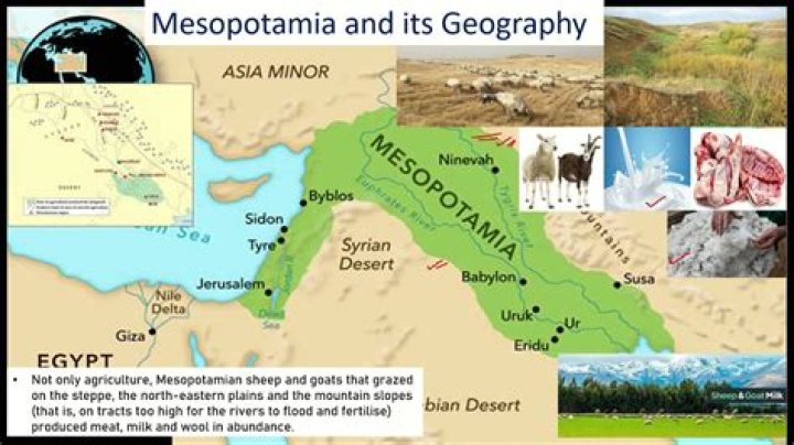 How did geography help Mesopotamia