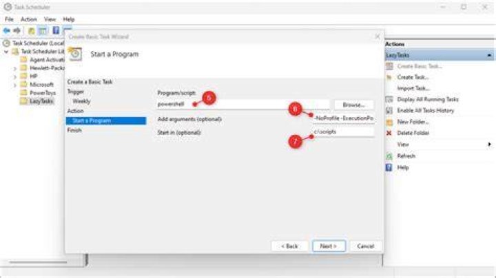 How do I create a scheduled task in PowerShell