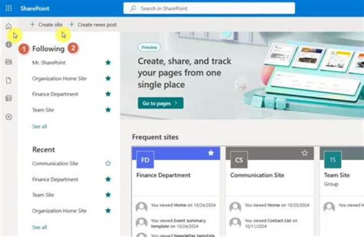 How do I create a team in SharePoint 2016
