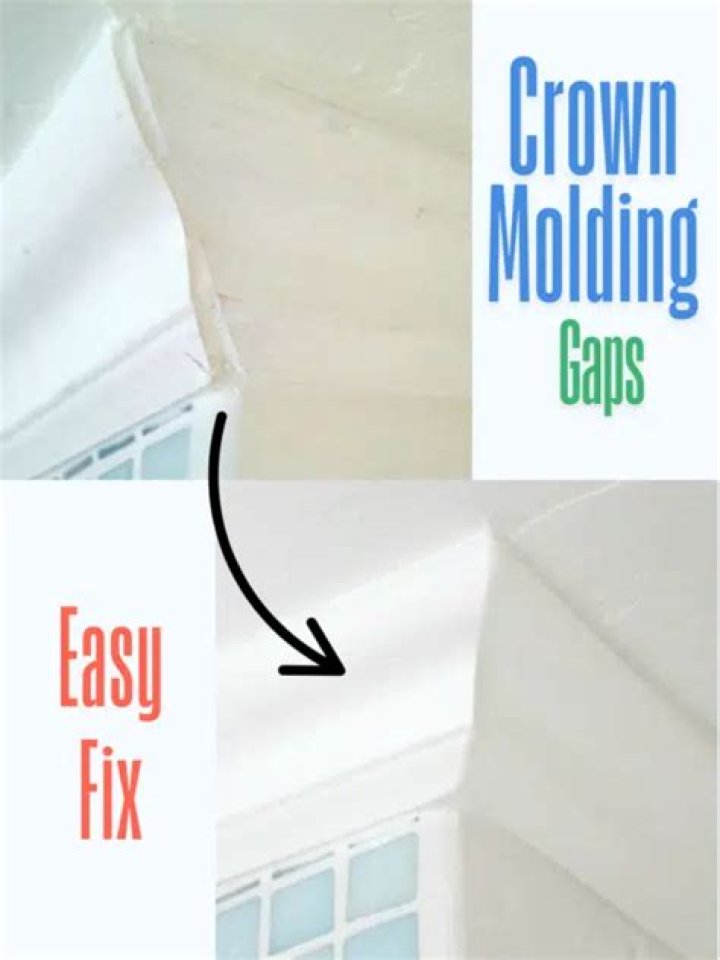 How do I fix crown molding gaps