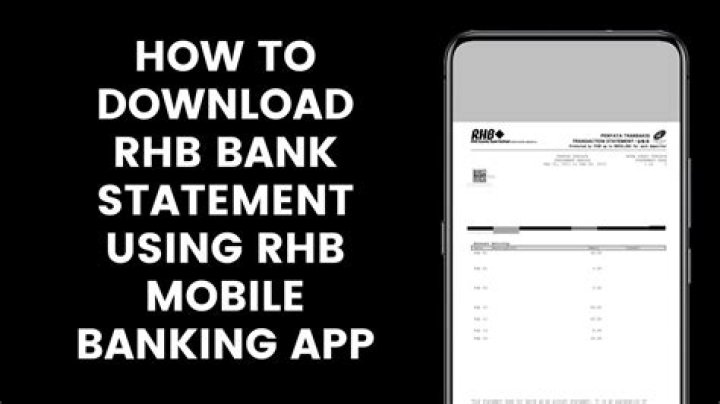 How do I get my bank statement from RHB