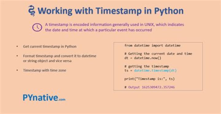 How do I get the current timestamp in python
