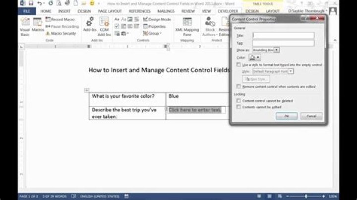 How do I insert content control