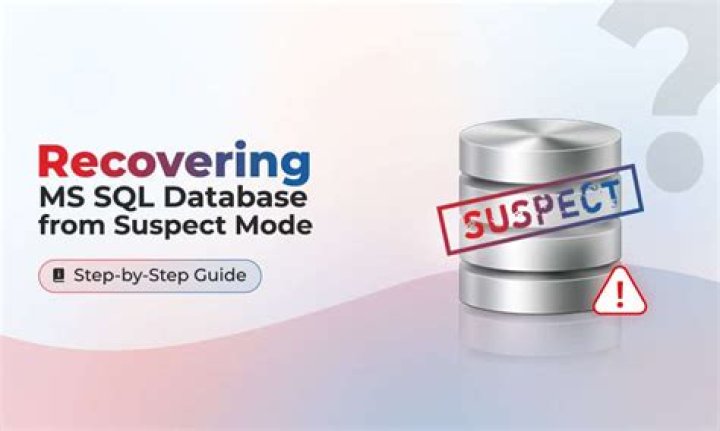 How do I recover database from suspect mode
