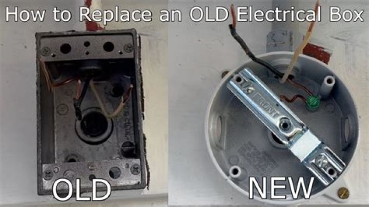 How do I replace an old electrical box