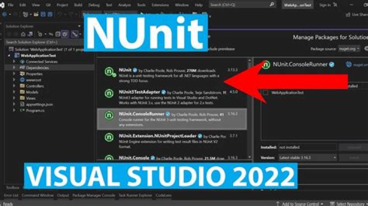 How do I run NUnit test cases in Visual Studio 2017