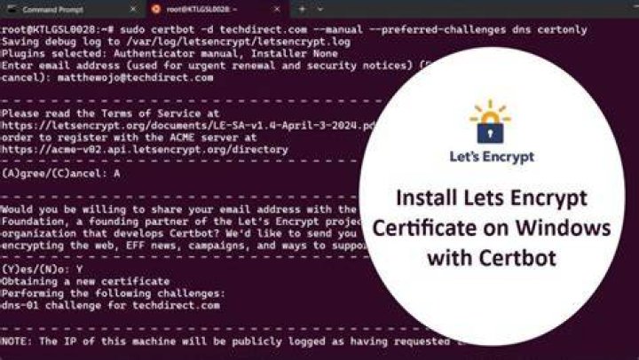 How do I use Lets encrypt Windows