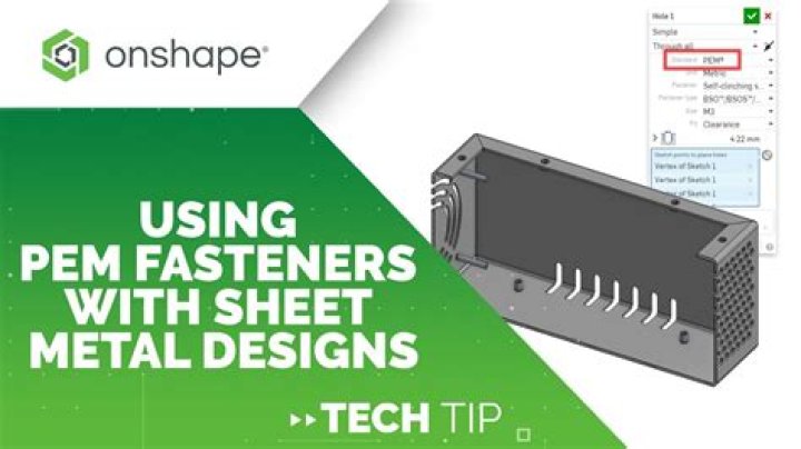 How do you attach sheet fasteners