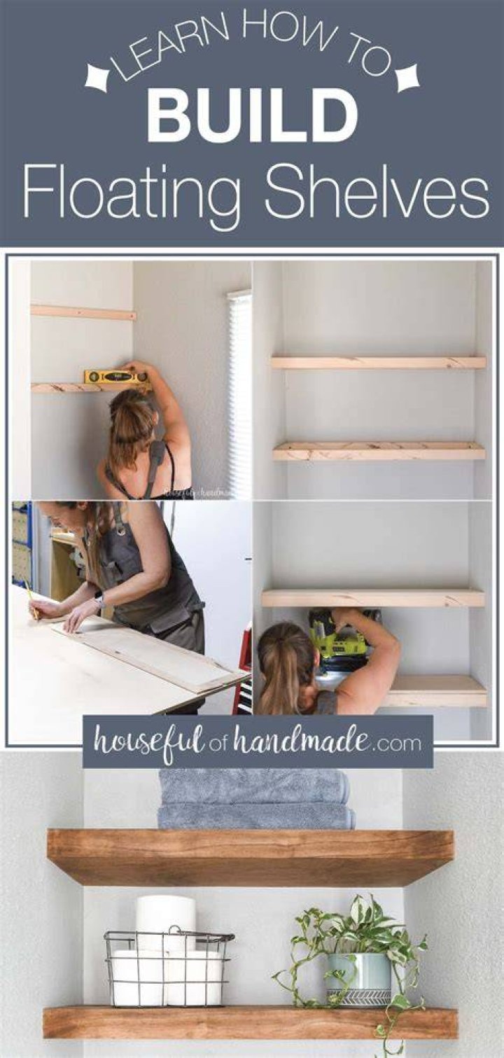 How do you attach shelves to a table