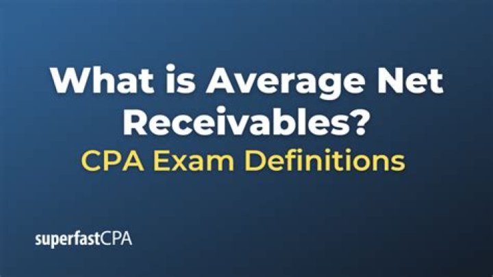 How do you calculate average net receivables