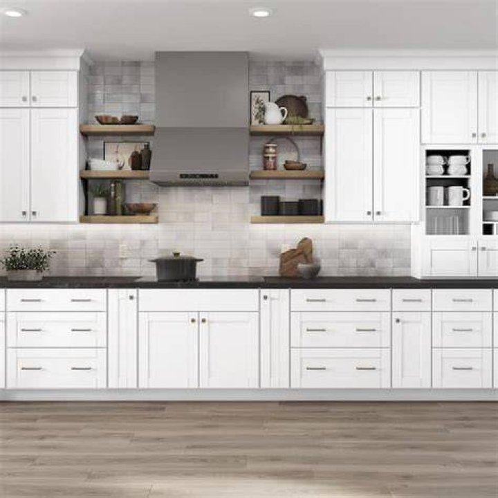 How do you clean white shaker kitchen cabinets