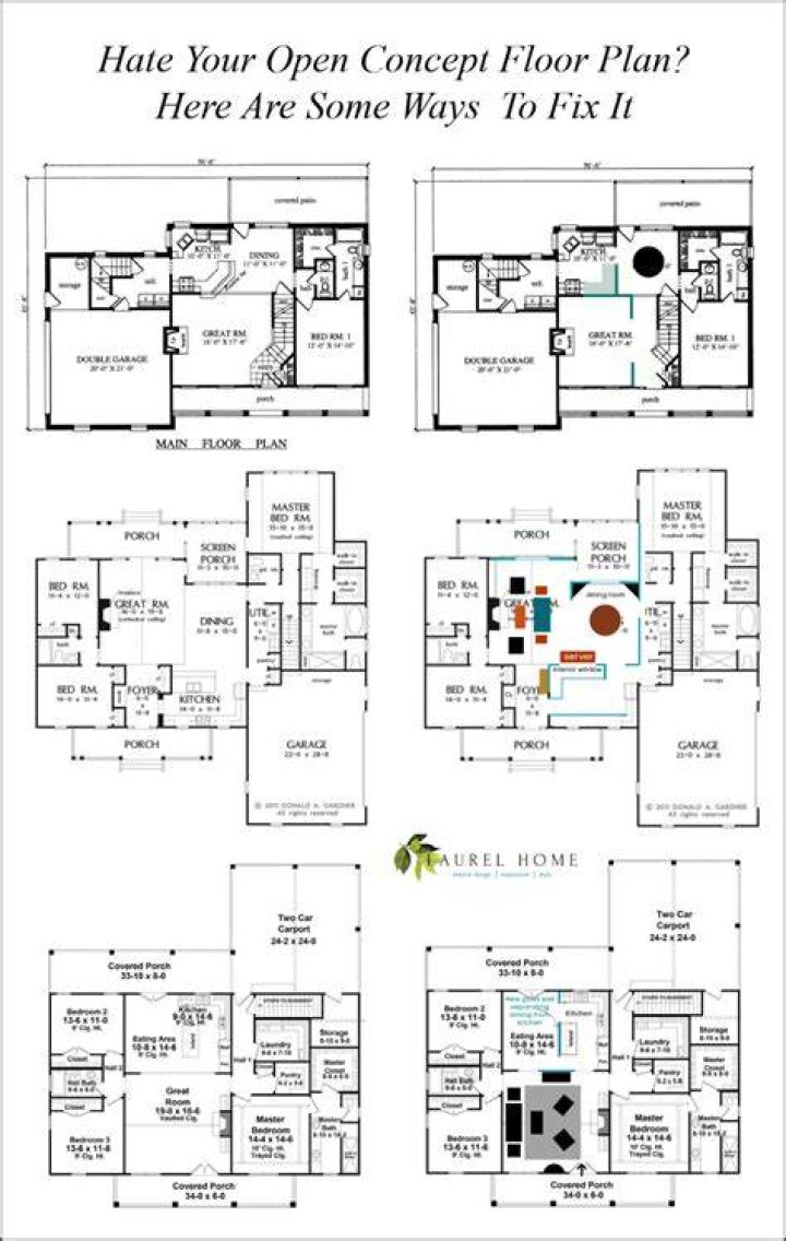 How do you create an open concept