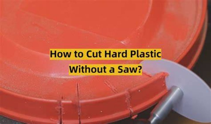How do you cut plastic with a knife