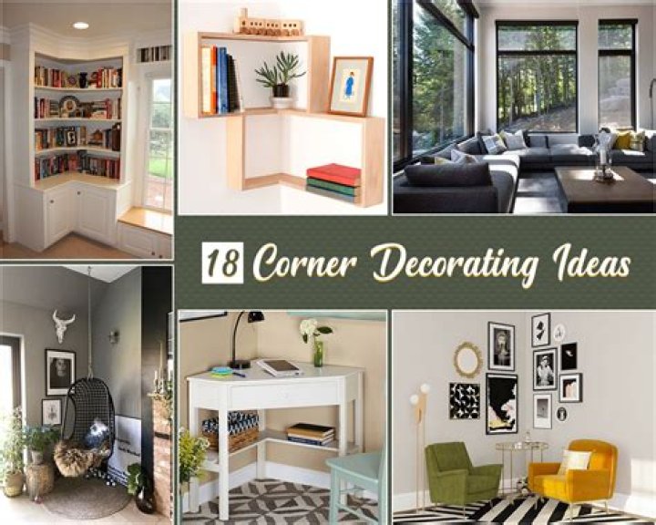 How do you decorate a corner wall