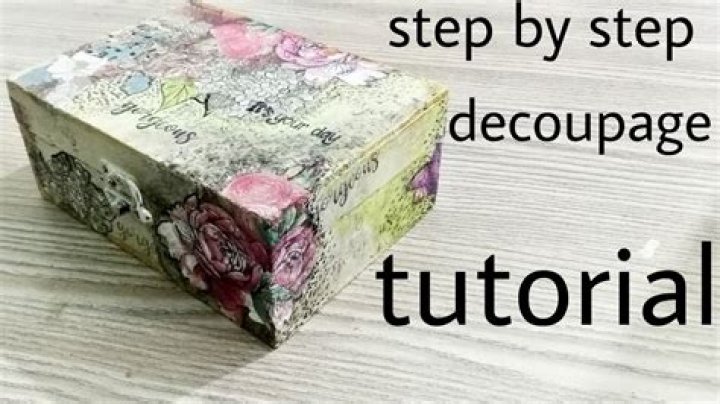 How do you decoupage a shelf