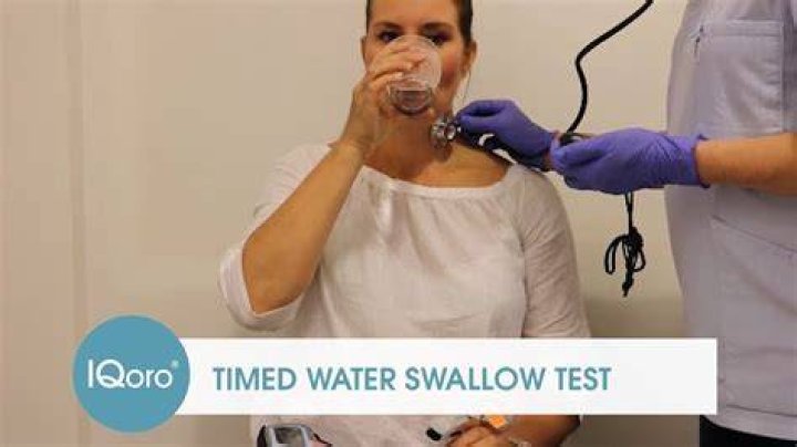 How do you do a water swallow test