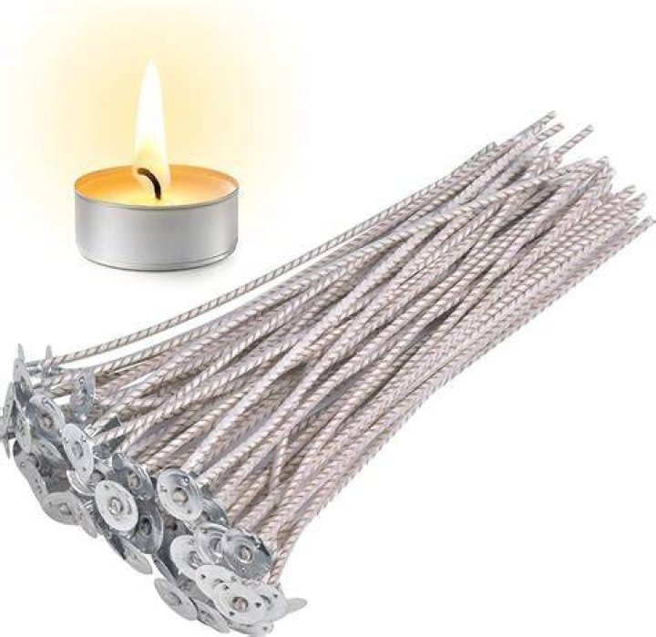 How do you glue a candle wick