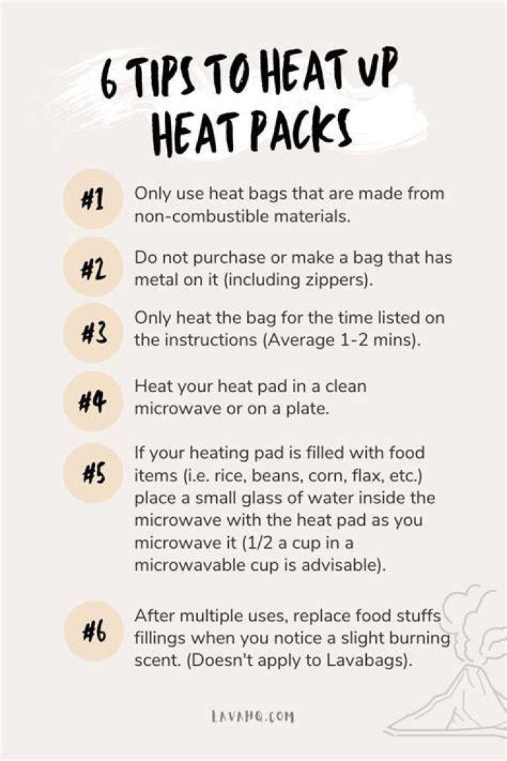 How do you heat up a magic bag