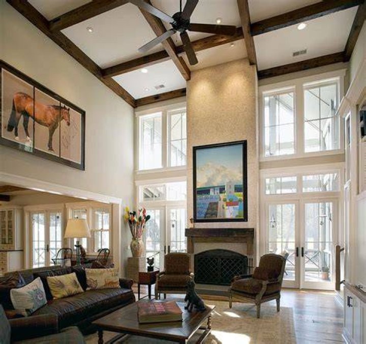 How do you light a room with a high ceiling