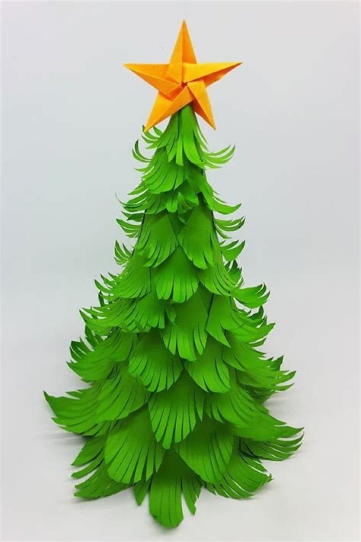 How do you make a easy paper Christmas tree