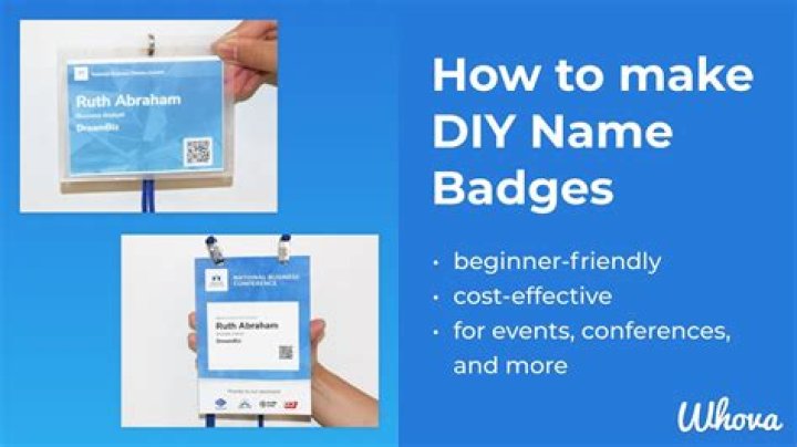 How do you make a name badge