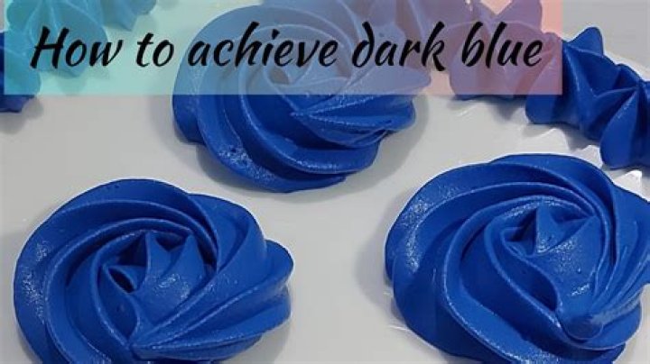 How do you make blue colored icing