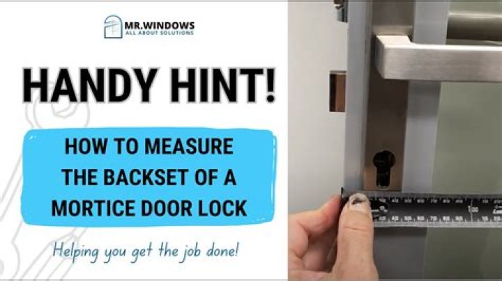 How do you measure a mortice latch
