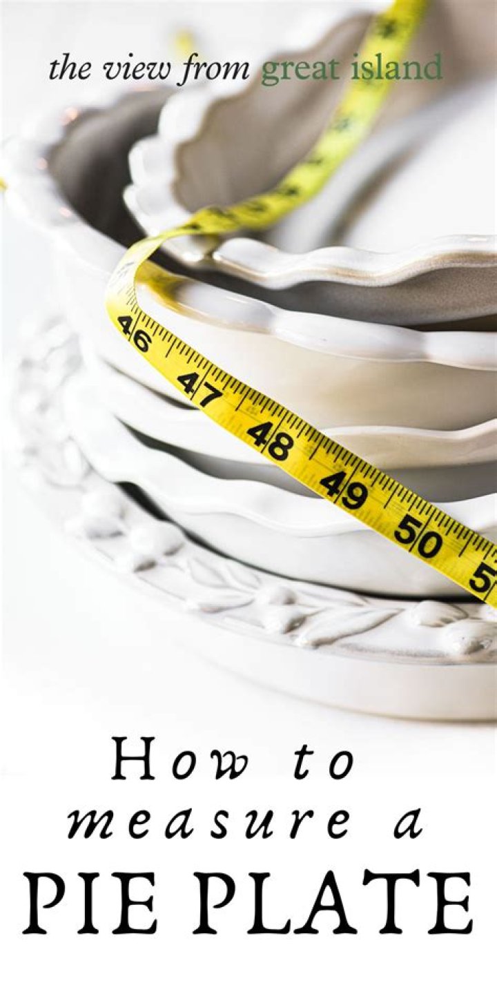 How do you measure a pie pan