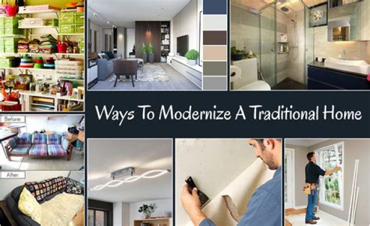 How do you modernize a rustic house