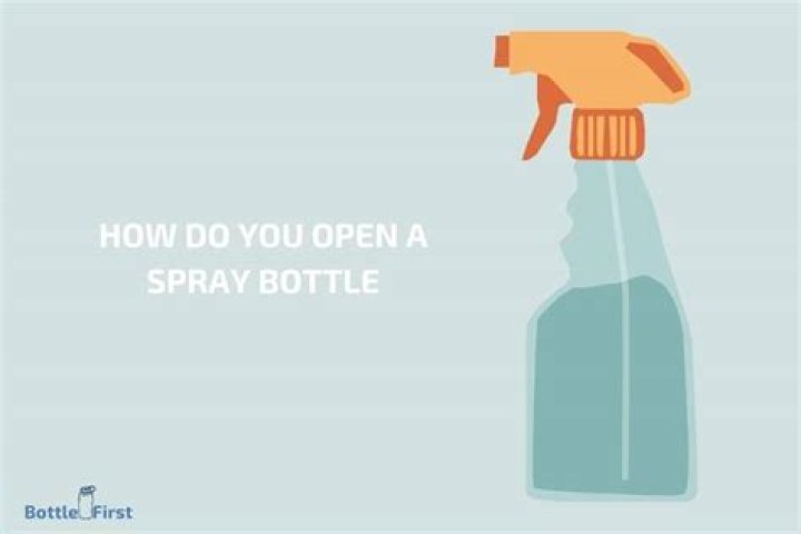 How do you open a roundup spray bottle