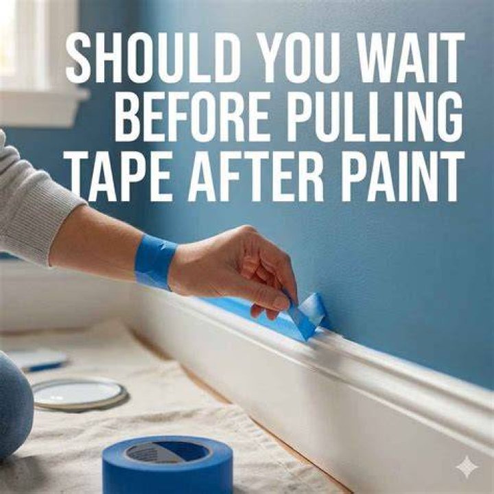 How do you paint blue tape