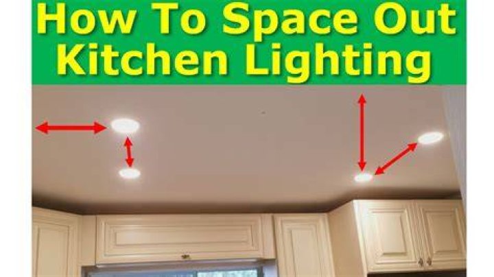 How do you plan recessed lighting in a kitchen