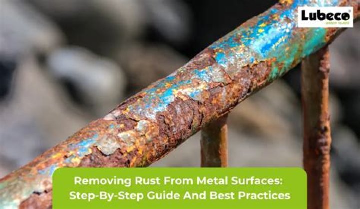 How do you remove rust from pool rails